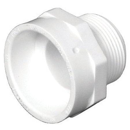 Charlotte Pipe And Foundry Charlotte Pipe 1-1/2 in. Hub X 1-1/2 in. D MPT PVC Adapter 1 pk PVC001091000